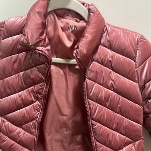 Zara pink puffer for girls. Medium.